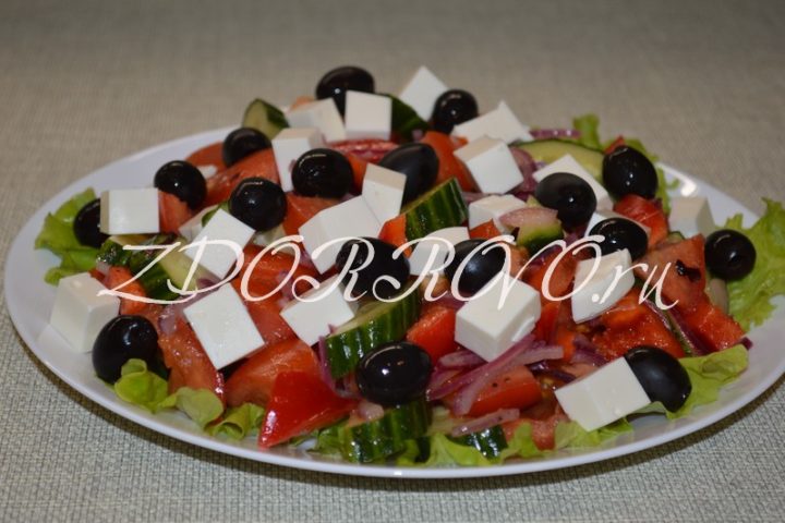 Греческий салат с сыром «Фетакса»