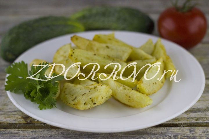 Картошка по-деревенски в сковороде